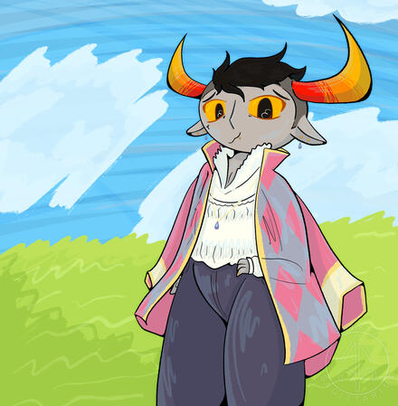 Character is 'Tavros' from 'HOMESTUCK'